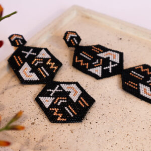 ARETES BOHO HEXAGONALES