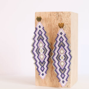 ARETES ROMBO FLECHA LARGO