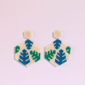 ARETES HEXAGONO HOJA BALAZO