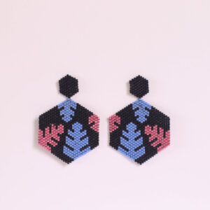 ARETES HEXAGONO HOJA BALAZO