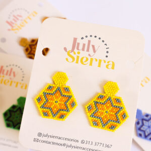 ARETES MINIHEXAGONO ESTRELLA